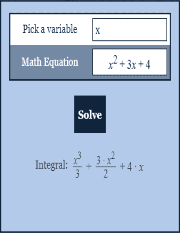 Integral Calculator Calculus Calculator