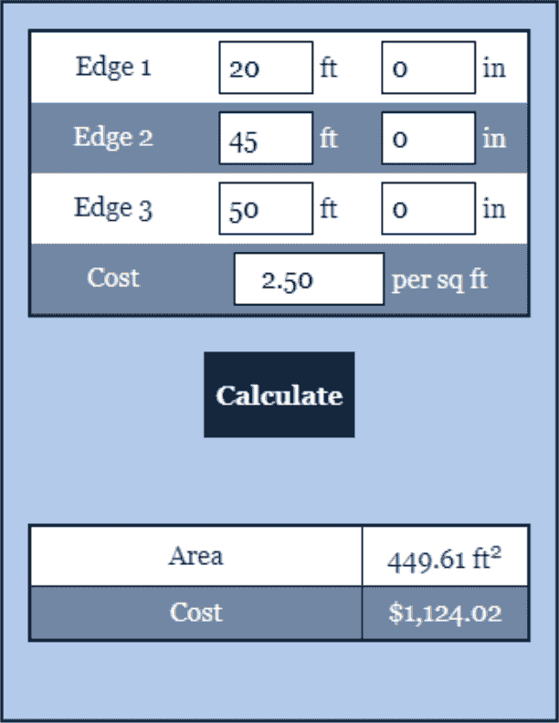 Triangle Edge Calculator Construction Calculator