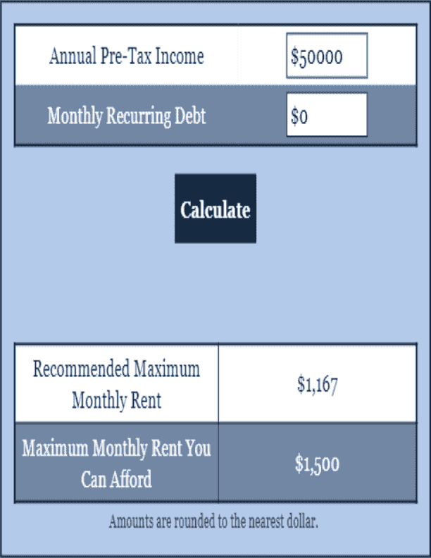 Rent Calculator Mortgage Calculator