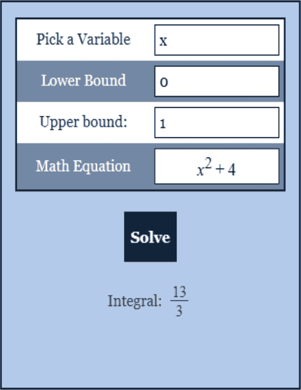 Definite Integral Calculator Calculus Calculator