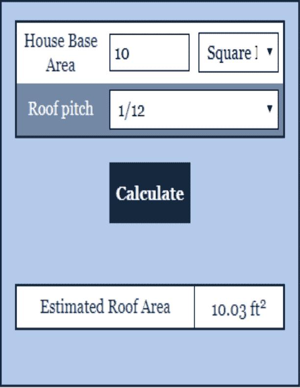 Roofing Area Calculator Construction Calculator